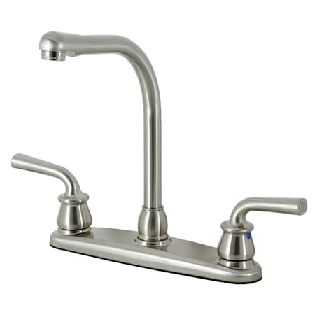 Kingston Brass 8" Centerset Kitchen Faucet, Brushed Nickel KB758RXLLS